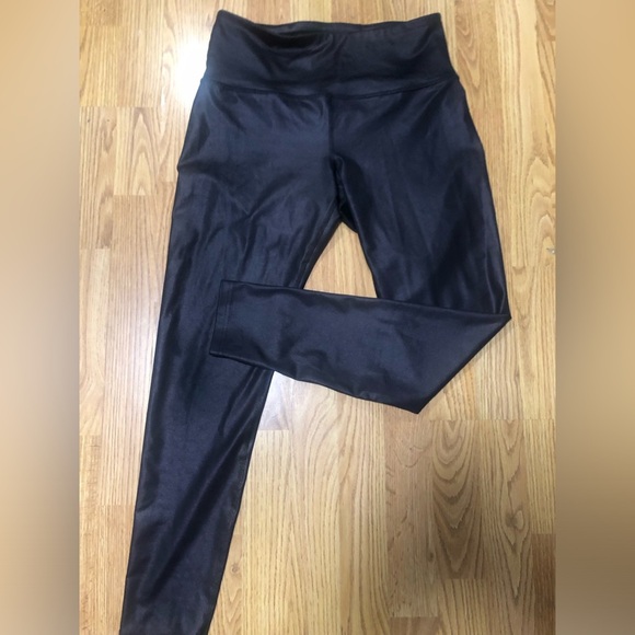 Fila Sport Black metallic leggings size large - Picture 1 of 3